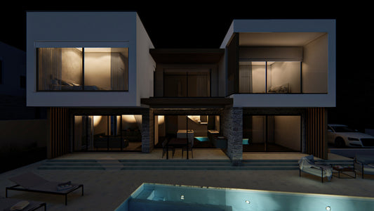 Villa Just Be Light by Trawelltopia | moderne Designvilla • beheizter (Whirl-) Pool • Glasfaser-WLAN