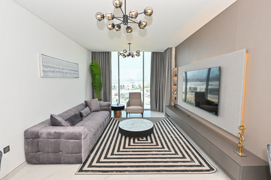 Stylish 1-Bedroom Unit with Burj Khalifa Views